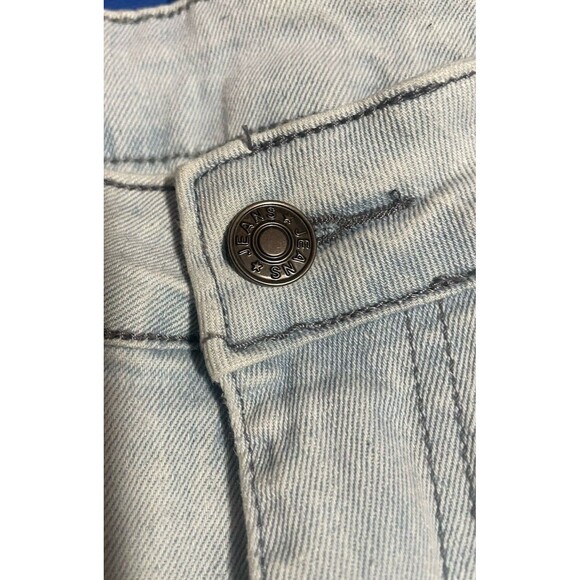 Men’s EVISU jeans Sz 33 light wash, slim/tapered fit style - Picture 6 of 16